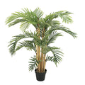 Gesamtdarstellung der künstlichen Kentia Palme 140cm im schwarzen Kunststofftopf