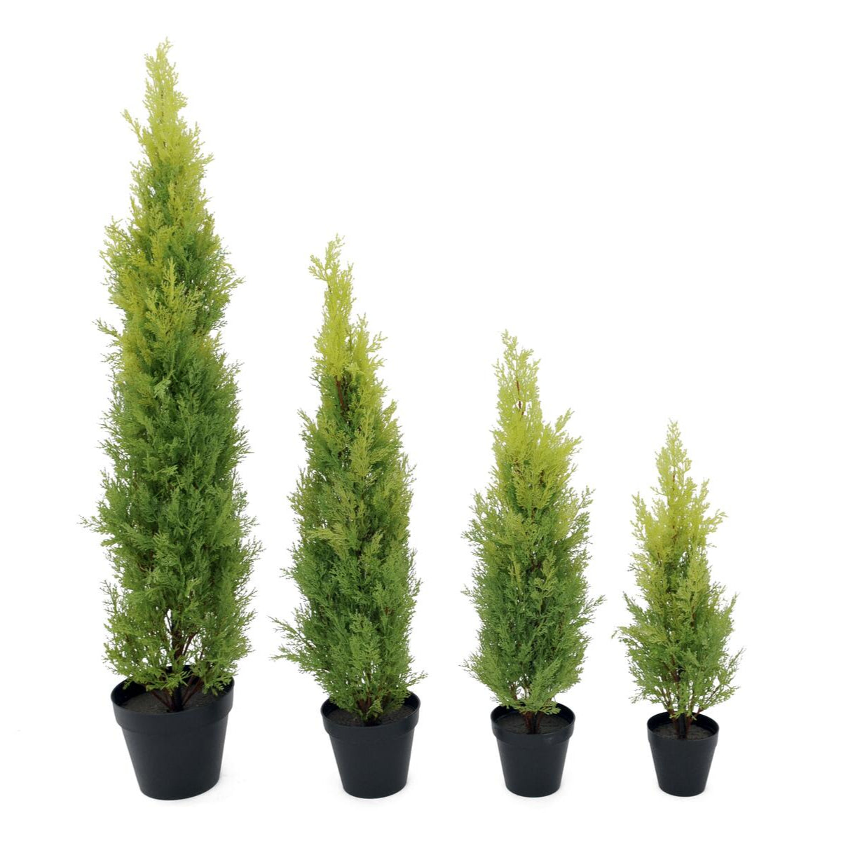 Leyland-Zypresse 120 cm kuenstlich mit realistisch nachgebildeten Nadeln – ideal als Topiary oder Sichtschutz