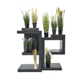 Kuenstliches Zebragras mit typischer Blattzeichnung – 90 cm hoch, geeignet fuer urbanes oder minimalistisches Interior
