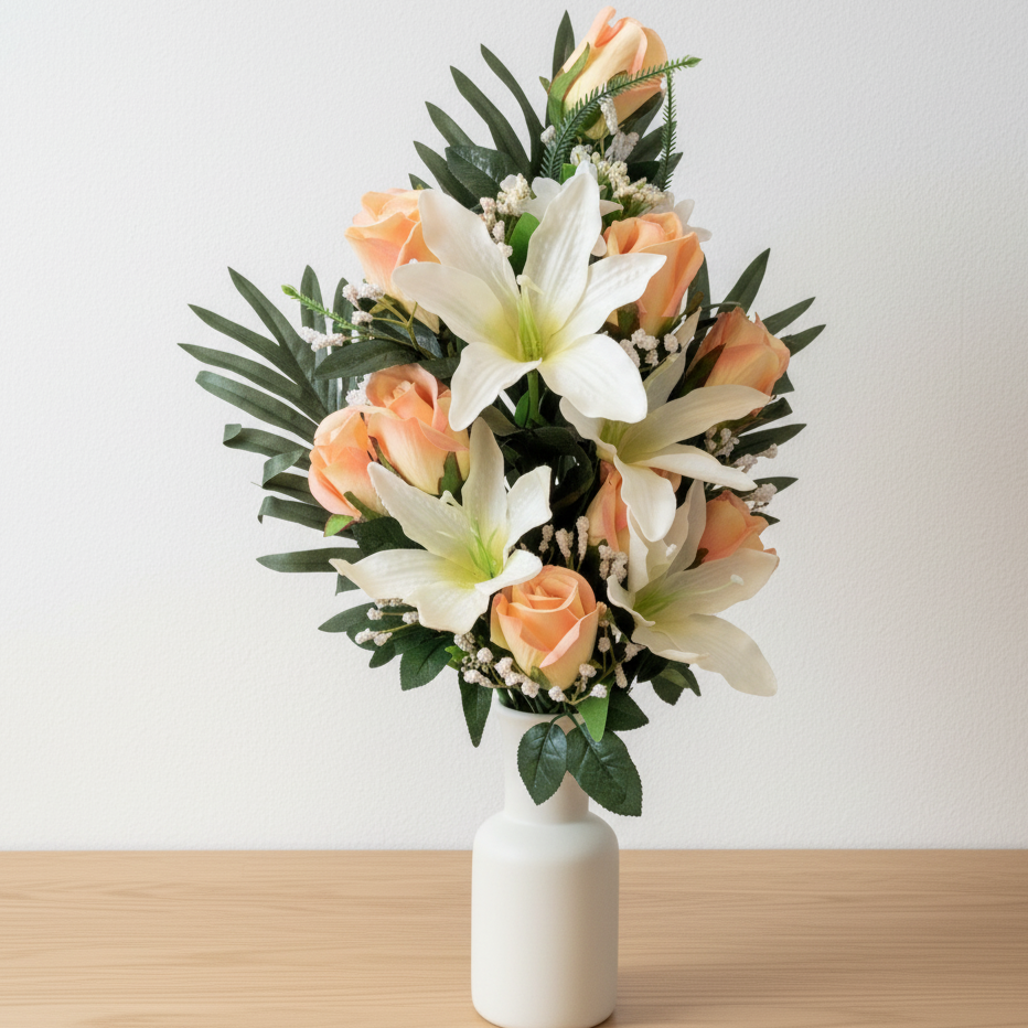 Duetta No. 62 – Künstlicherstrauß Rosen · Lilien