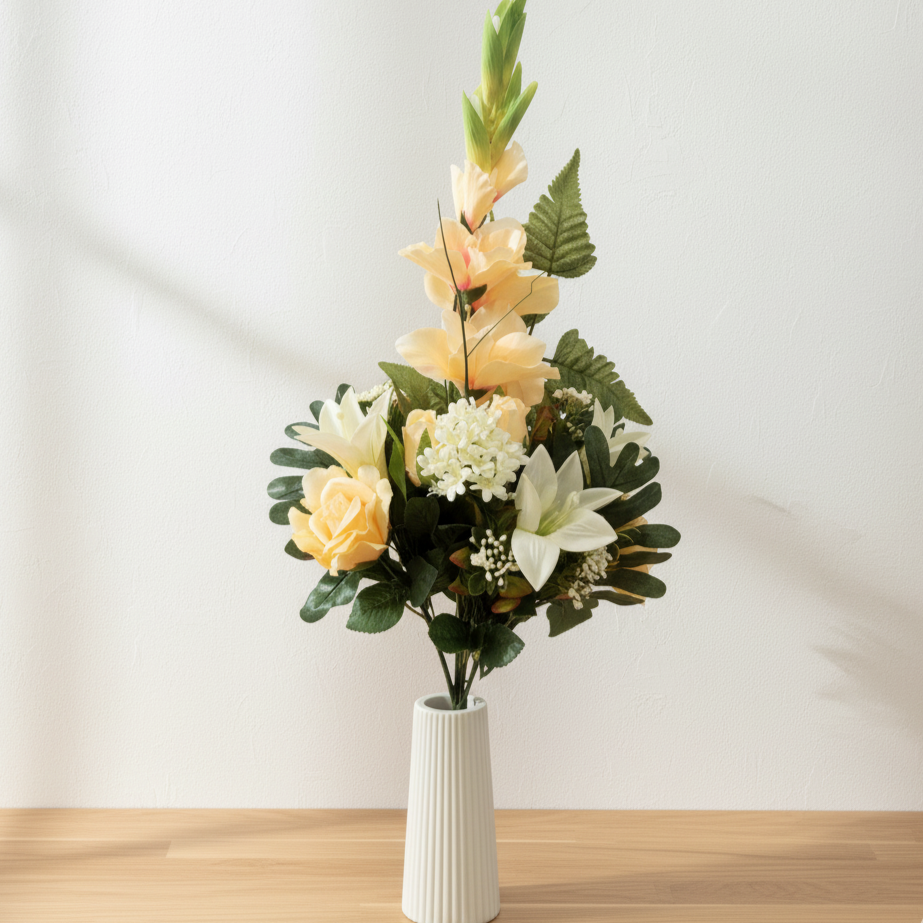 Fiorena No. 70 – Künstlicherstrauß Rosen · Lilien · Gladiolen