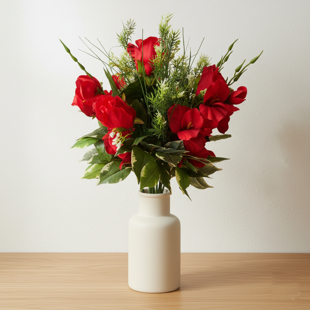 Gladorosa No. 53 – Künstlicherstrauß Rosen · Gladiolen