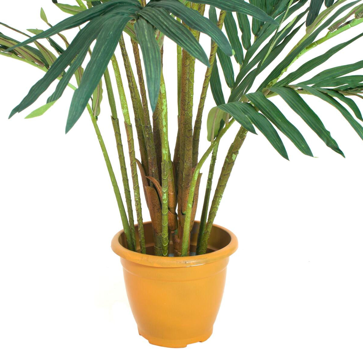 Kuenstliche Palme 240 cm im Stil der Kanarischen Dattelpalme – wetterfeste und hochwertige Deko fuer Innenbereiche