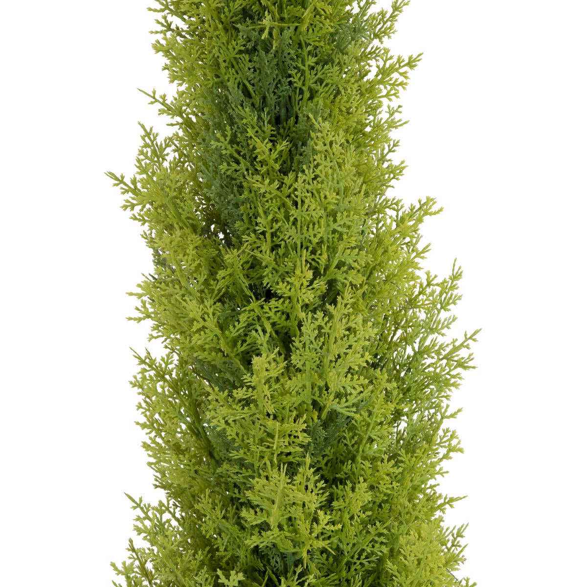 120 cm hohe Leyland-Zypresse kuenstlich mit kompaktem, kegelfoermigem Wuchs – natuerlich und robust
