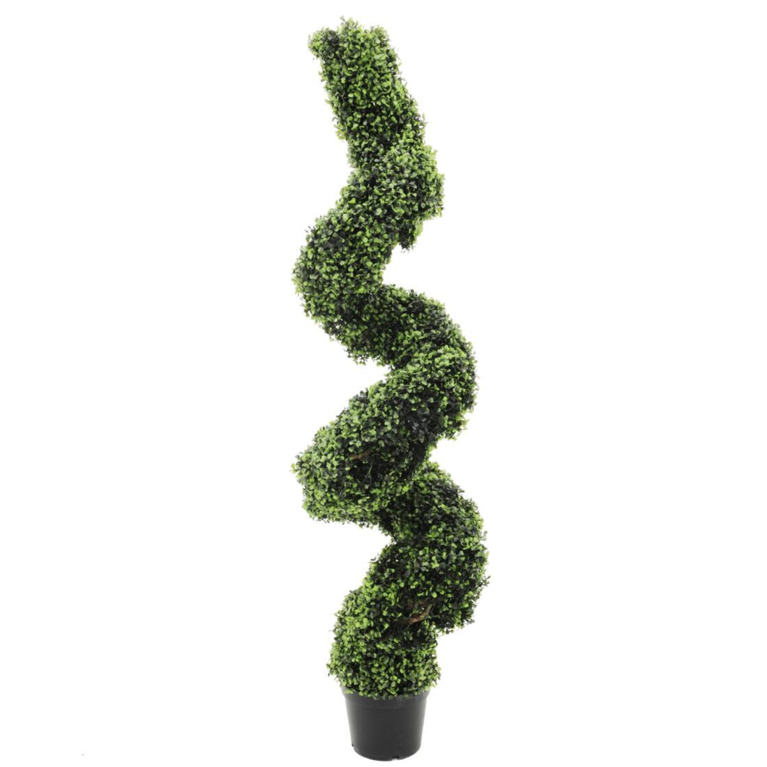 Spiralfoermiger Buchsbaum kuenstlich, 150 cm hoch – ideale Dekopflanze fuer Hauseingang oder Terrasse