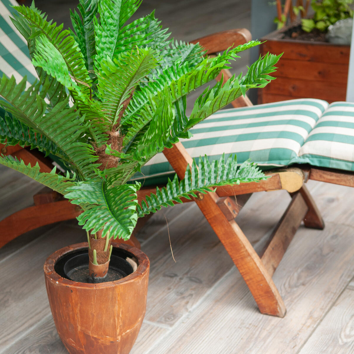 Pflegeleichte Cycas-Palme Kunstpflanze – dauerhaft grün, kein Gießen nötig