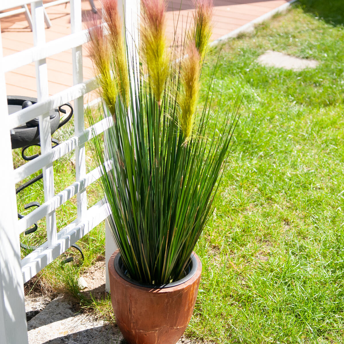 Dekoratives Federgras 90 cm – hochwertige Premium-Kunstpflanze mit realistischer Anmutung