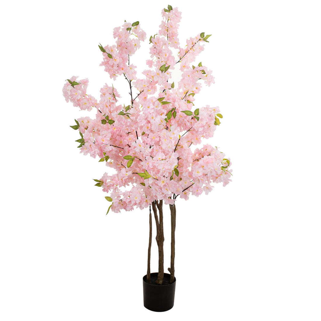Kirschbaum künstlich mit rosafarbenen Blüten, 160 cm hoch – dekorativer Blickfang für Innenräume